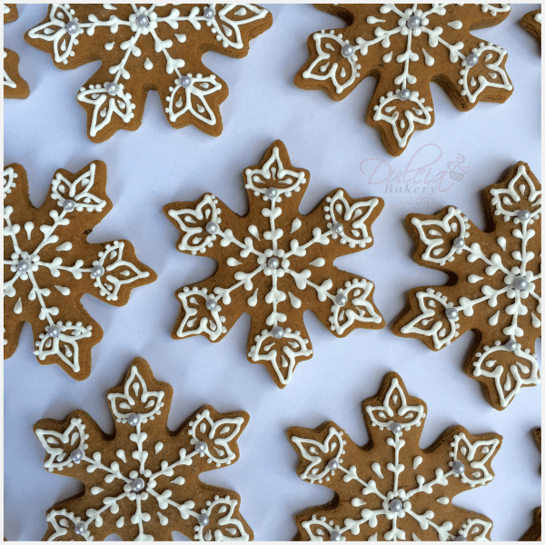 Snowflake Gingerbread Cookies