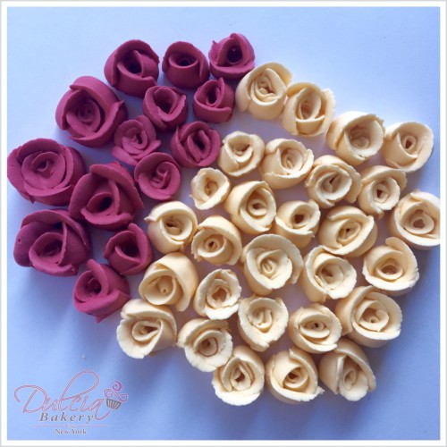 burdongy royal icing roses